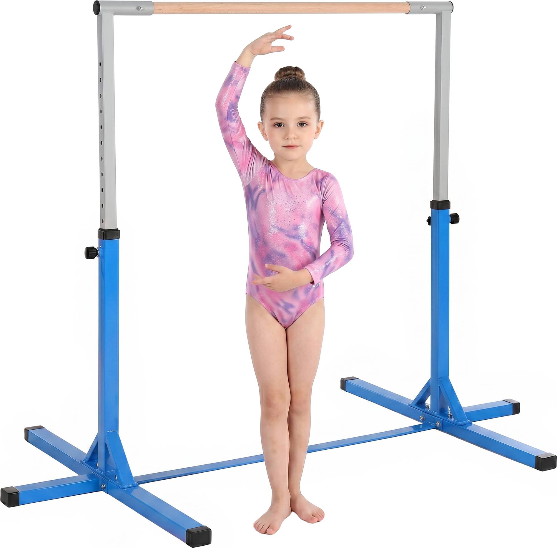 Homcom Height Adjustable Horizontal Bar For Kids
