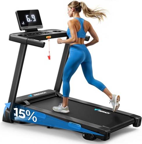 Treadmills incline Merach Foldable Treadmill 15% Auto Incline