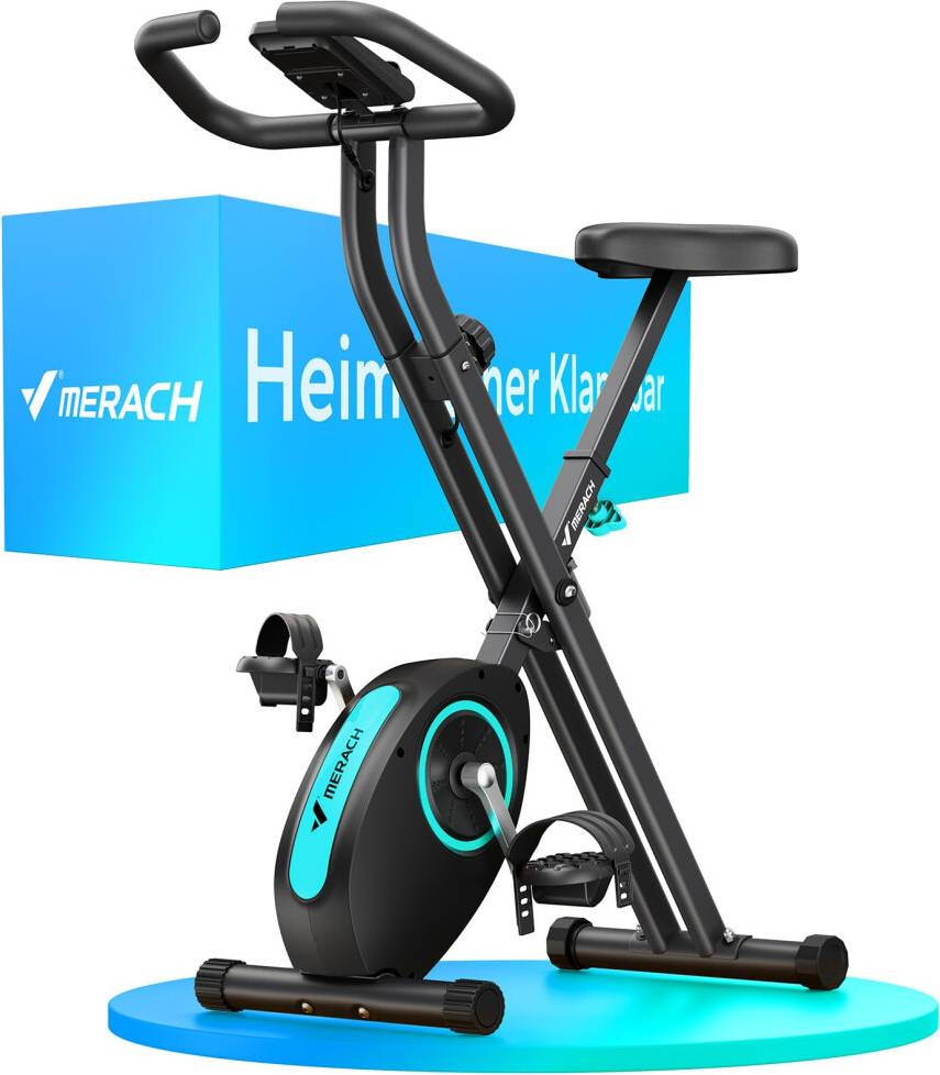 Folding exercise bike Merach Folding Exercise Bike Home Trainer 16Level