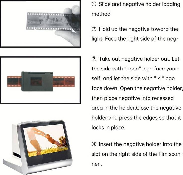 22MP Pixels 5 Inch HD Screen Film Converter