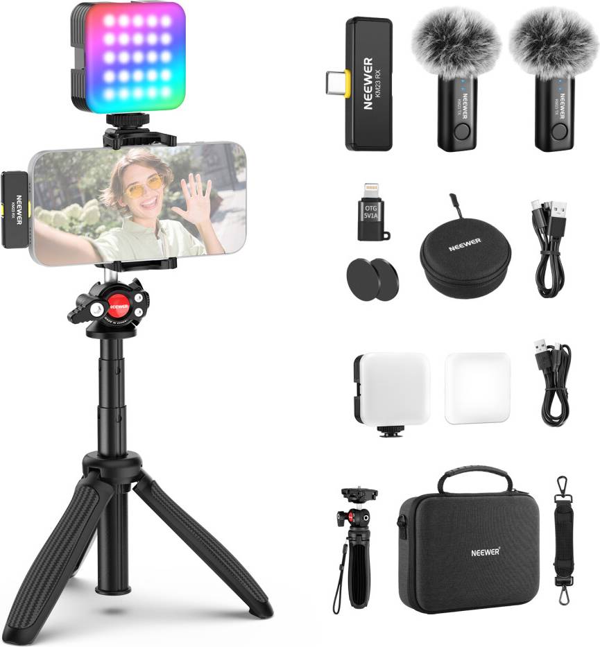 Vlogging Kit RGB LED Light RNCYN Wireless