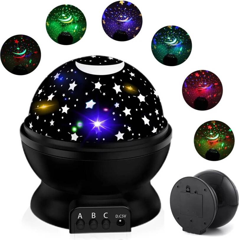 Kids Star Projector 360 Rotation Night Light