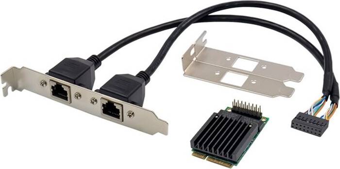 PCIE 2 Port RJ45 Gigabit Ethernet Network Card