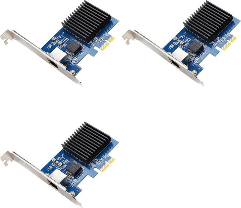 Kepptory 3X 10Gb PCIe Network Card Single RJ45 Port