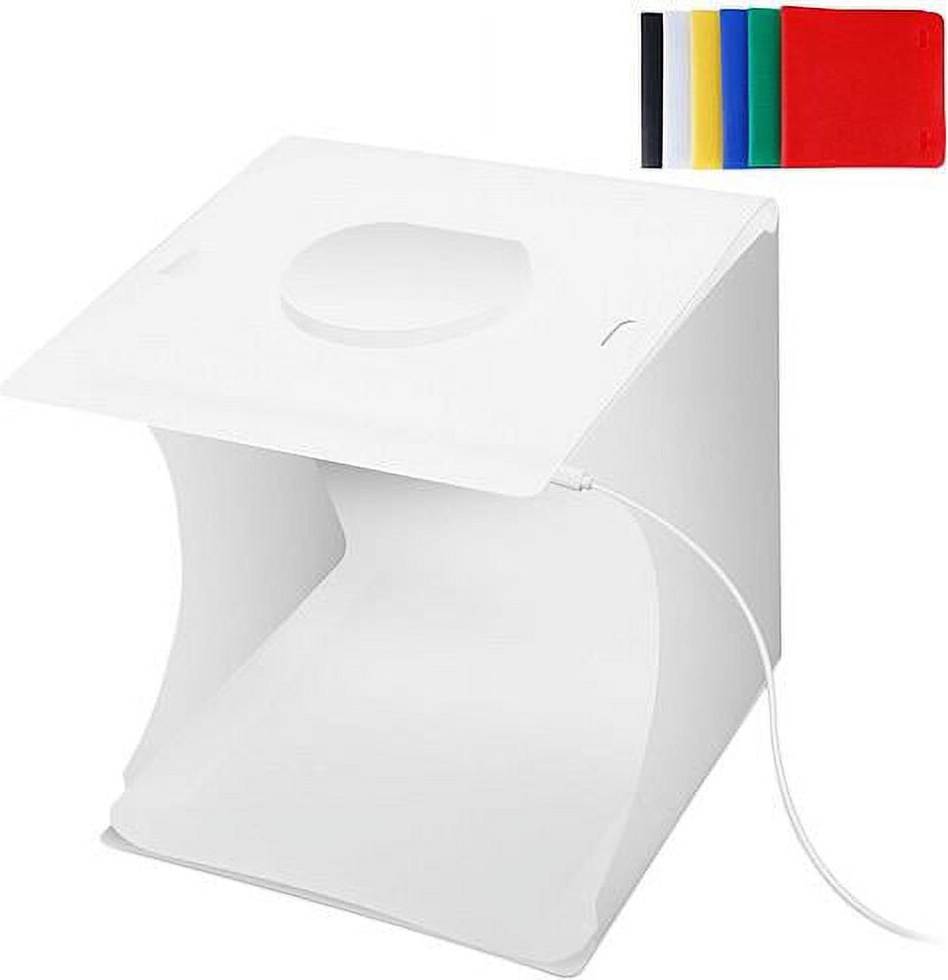 Mini Photo Studio Box with LED Lights and 6 Backdrops
