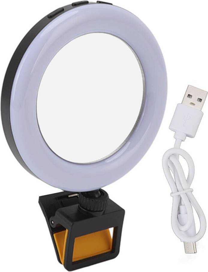 Clip-On Selfie Ringlys Til Telefon