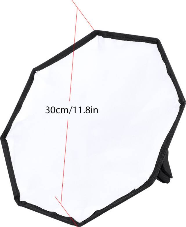 30cm Portable Flashlight Softbox Diffuser