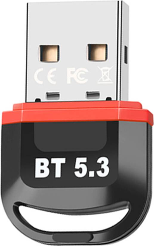 USB Bluetooth 5.3 Adapter Red Mini Wireless