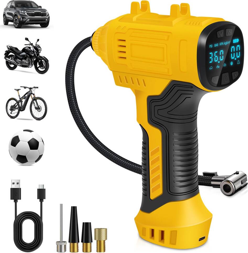 Cordless Tyre Inflator Air Compressor