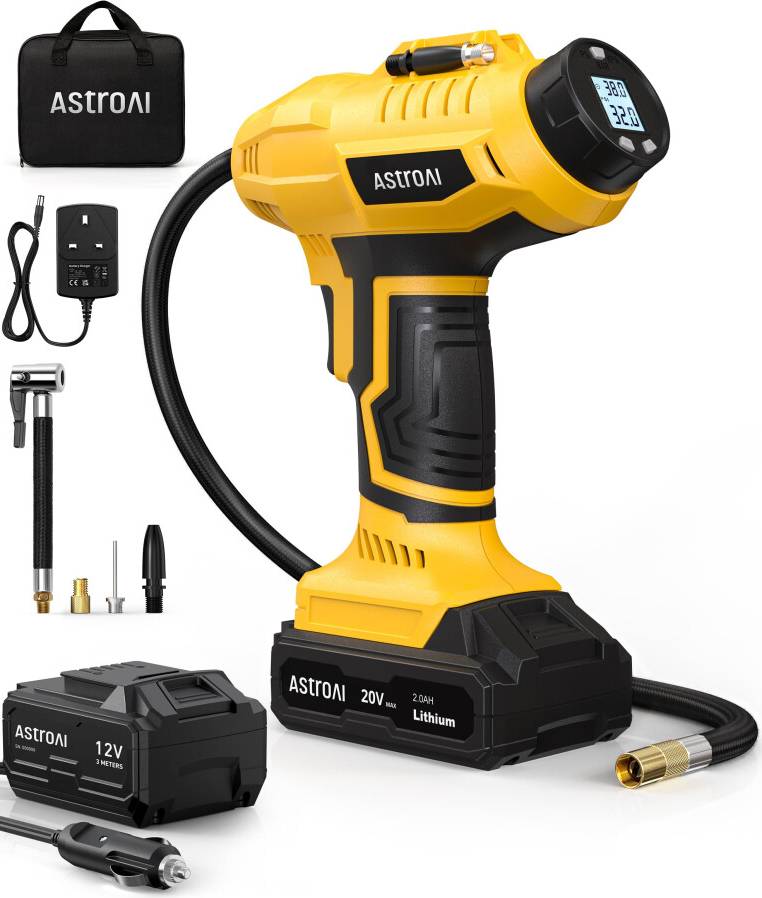 AstroAI Cordless Tyre Inflator Air Compressor