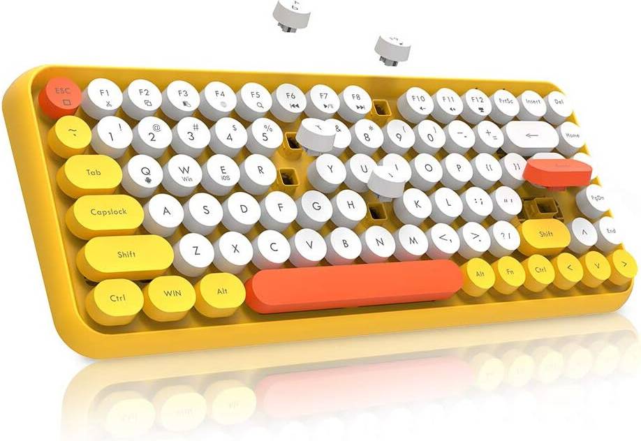 Retro Wireless Keyboard 84-Key Typewriter Mat
