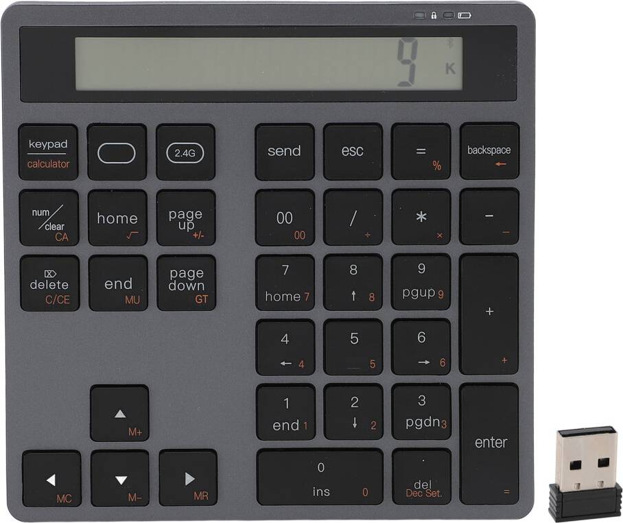 Bluetooth 2.4G USB Wireless Numeric Keypad