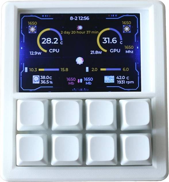 3.5 Inch LCD Programmable Macro Keyboard