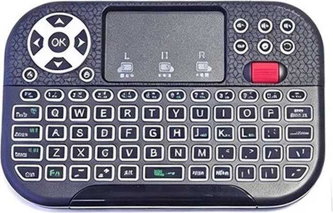 Wireless Keyboard with Scroll Wheel Touchpad 7 Color