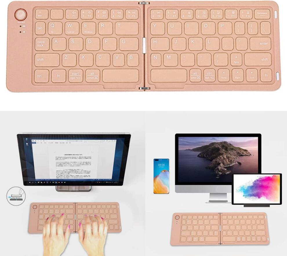 Foldable Wireless Bluetooth Keyboard