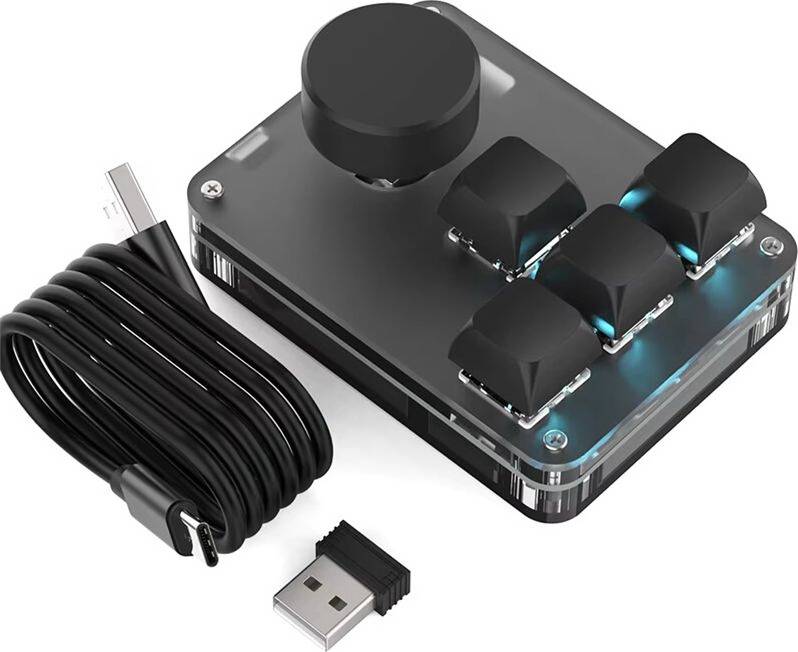 2.4G Macropad Programming Keyboard USB C RGB