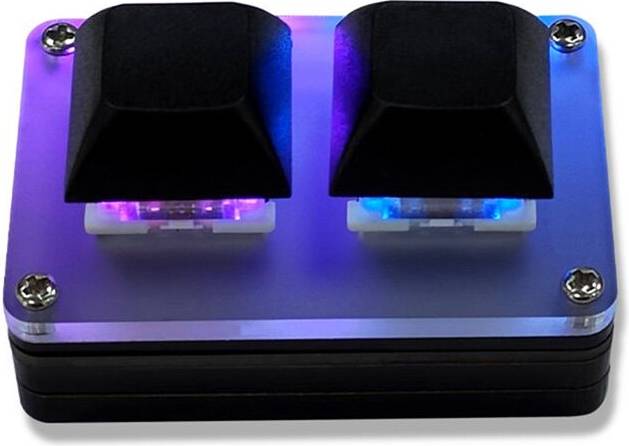 2-Key Programmable Custom Gaming Mechanical Keyboard