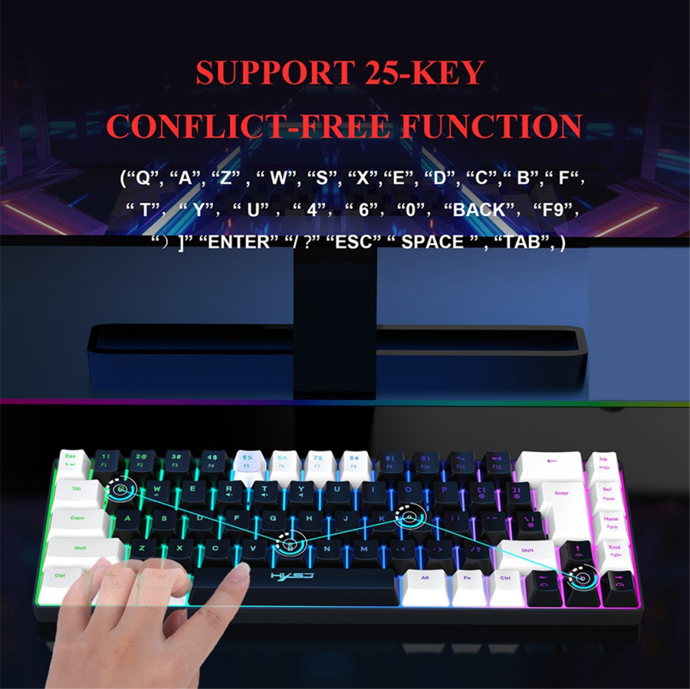 68 Keys Mechanical Keyboard Compact
