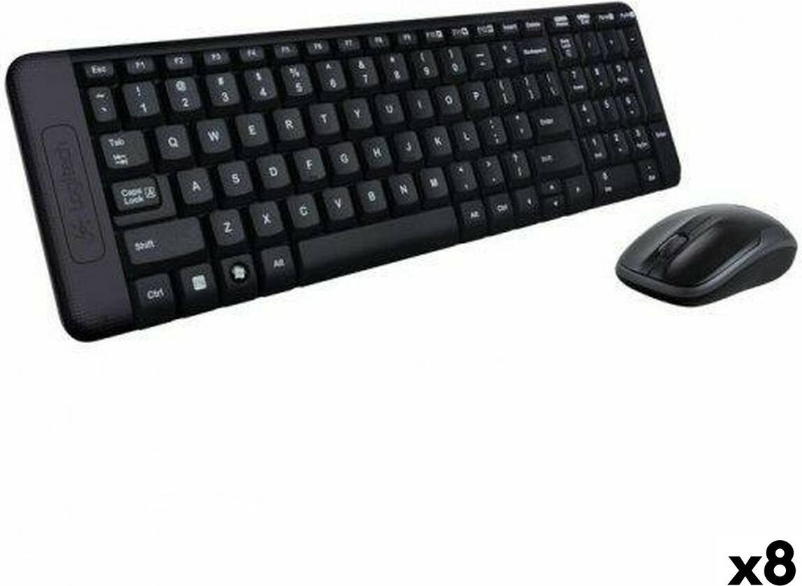 Logitech keyboard and mouse Logitech K220 Keyboard Mouse 8 Units
