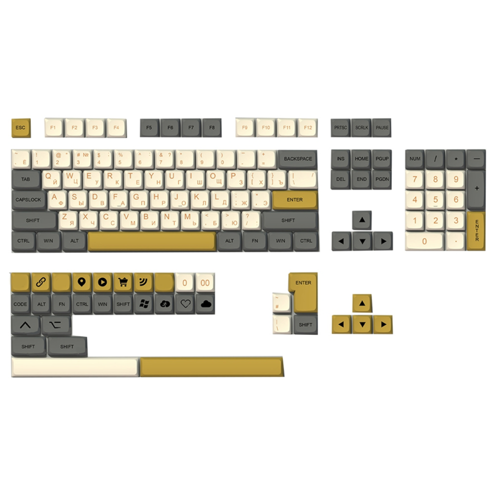 XDA PBT Colorblock Keycaps 138 Keys