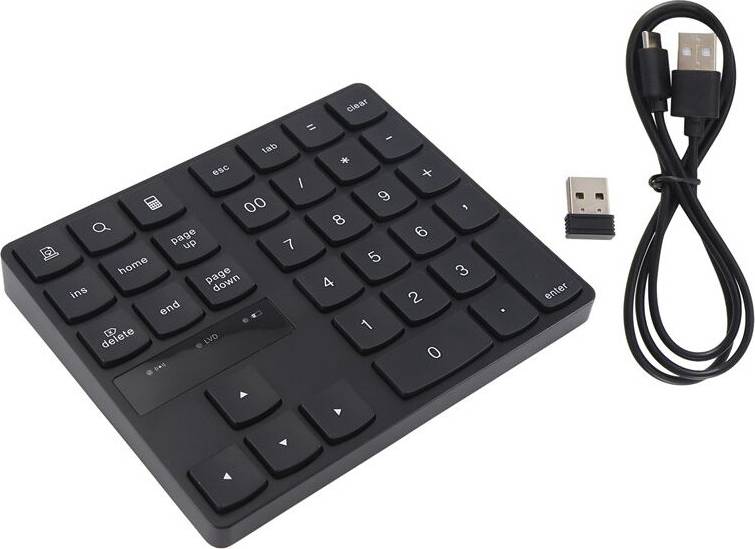 Saudism 2.4G Wireless Numeric Keypad Rechargeable