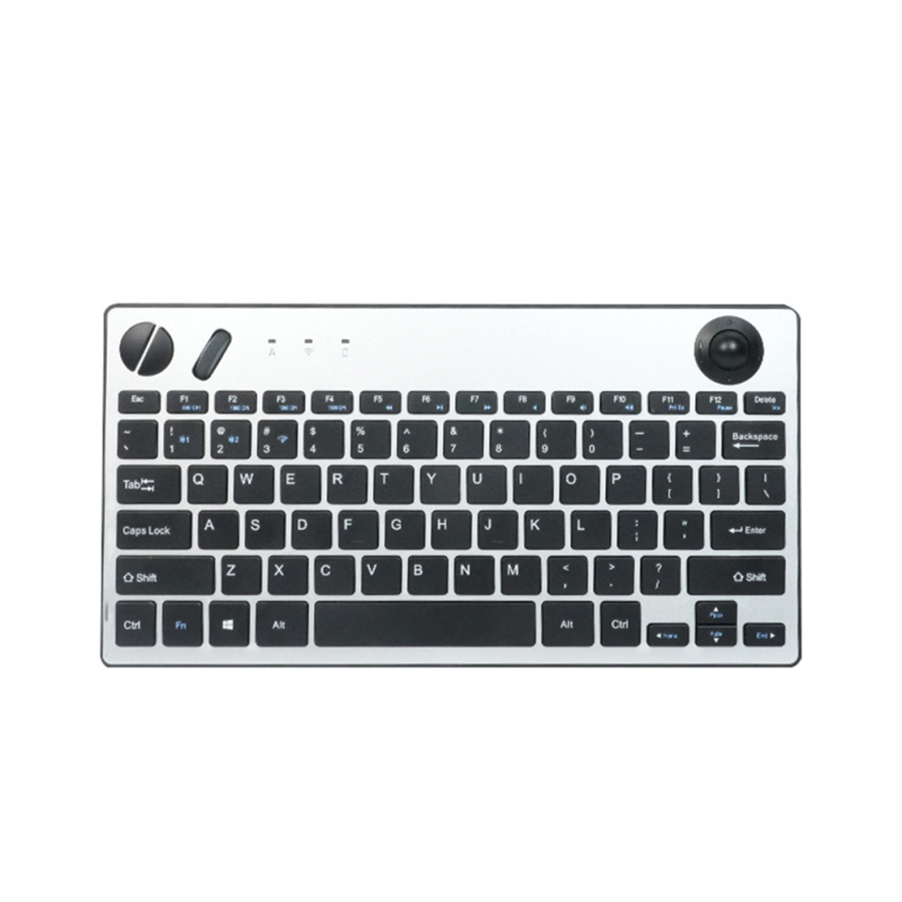 Wireless Mini Trackball Keyboard 78-Key