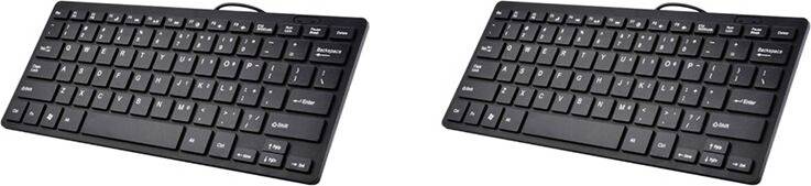 Compact Wired USB Ultra-Thin Keyboard