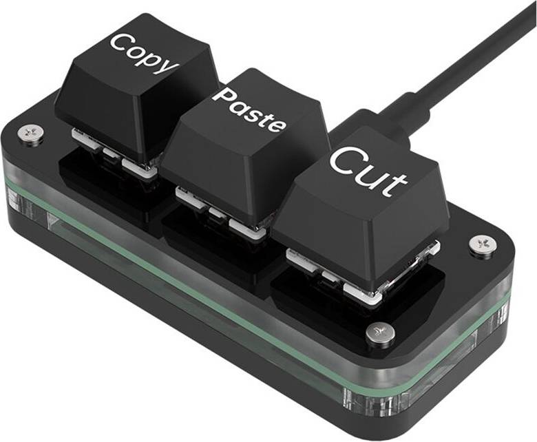 3 Keys Macro Programming Keyboard