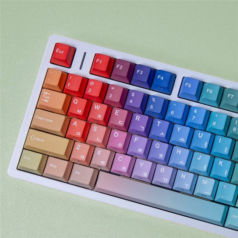 Tlily Gradient Rainbow PBT Keycap
