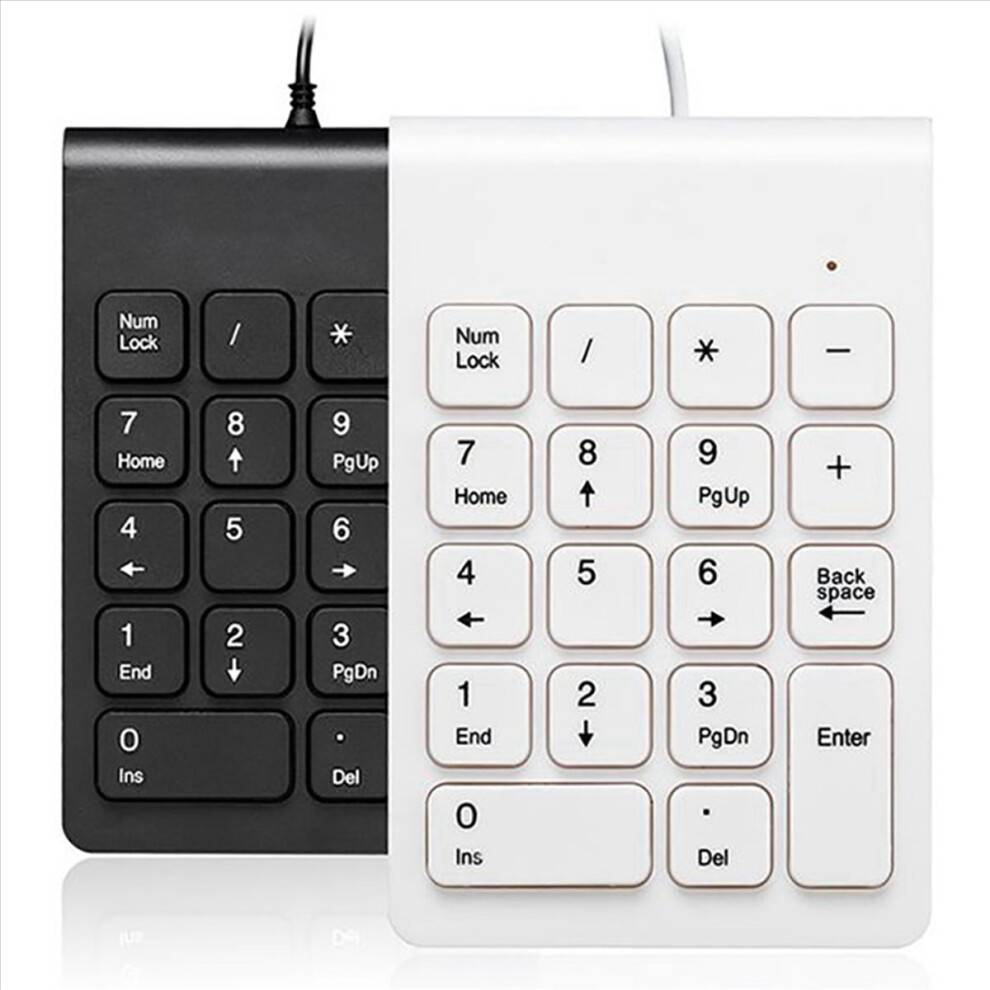 2X Mini USB Wired Numeric Keypad