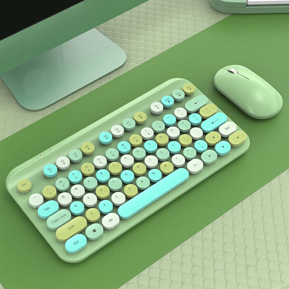 Wireless Keyboard Mouse USB Ergonomic Set