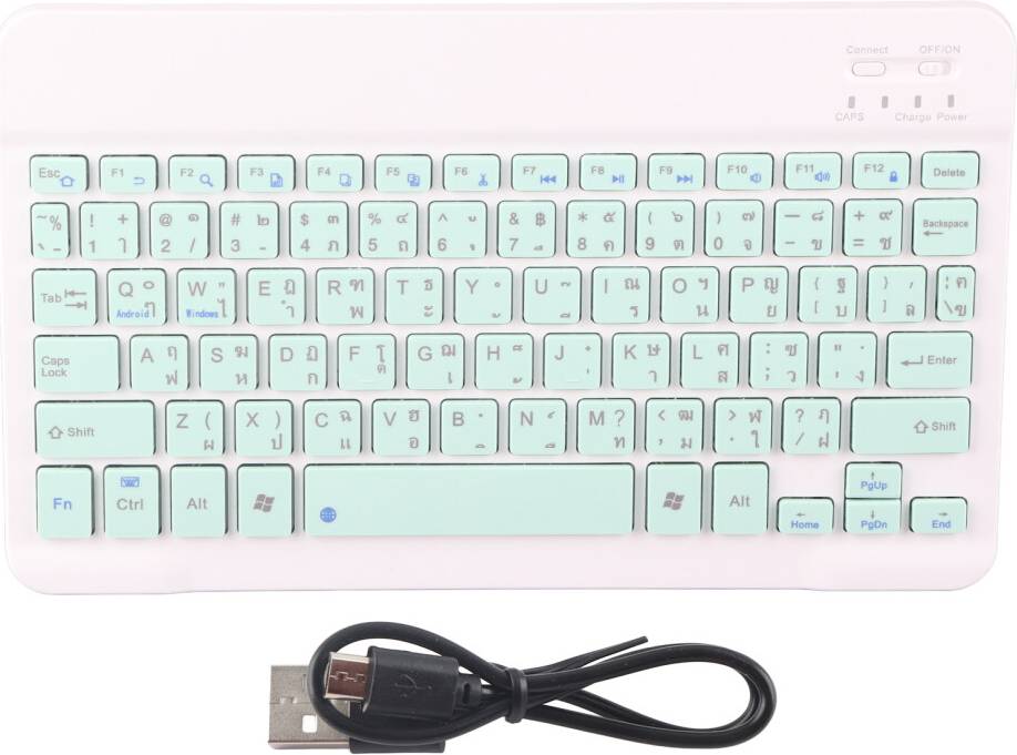 Wireless Bluetooth Keyboard Keycaps Typewriter 10in