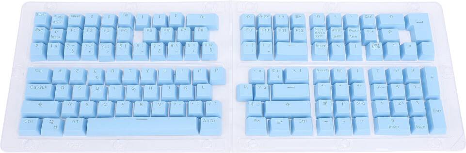 132 Keys French Keycaps Blue