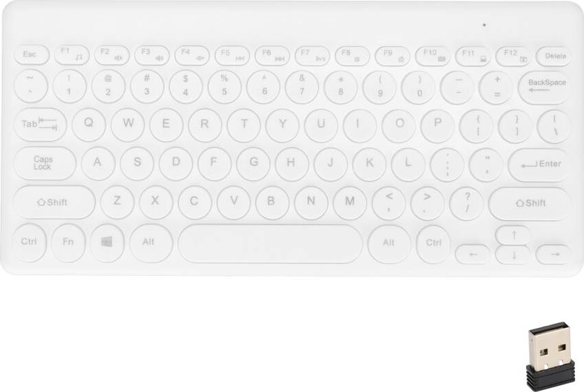 Wireless Keyboard Mouse Combo Retro Typewriter