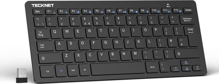 Tecknet 2.4G Wireless Compact Mini Keyboard