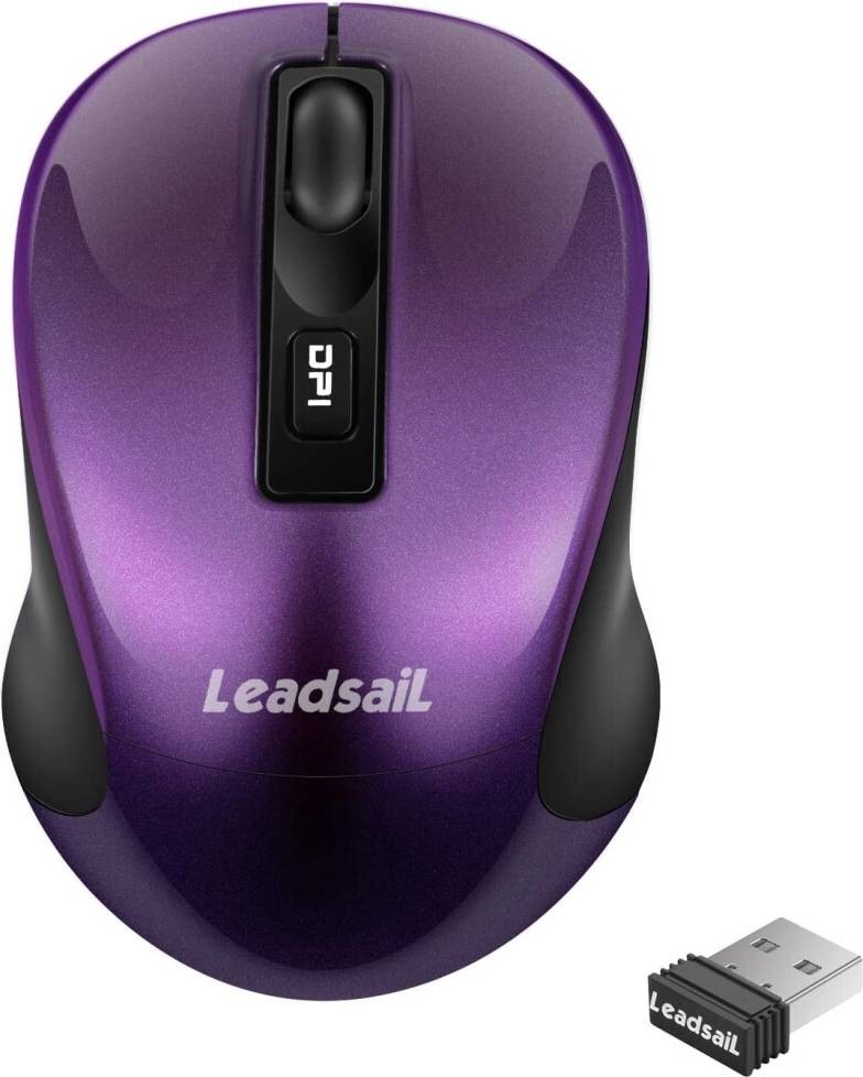 Wireless Computer Mouse 2.4G Slim Optical 4 Buttons