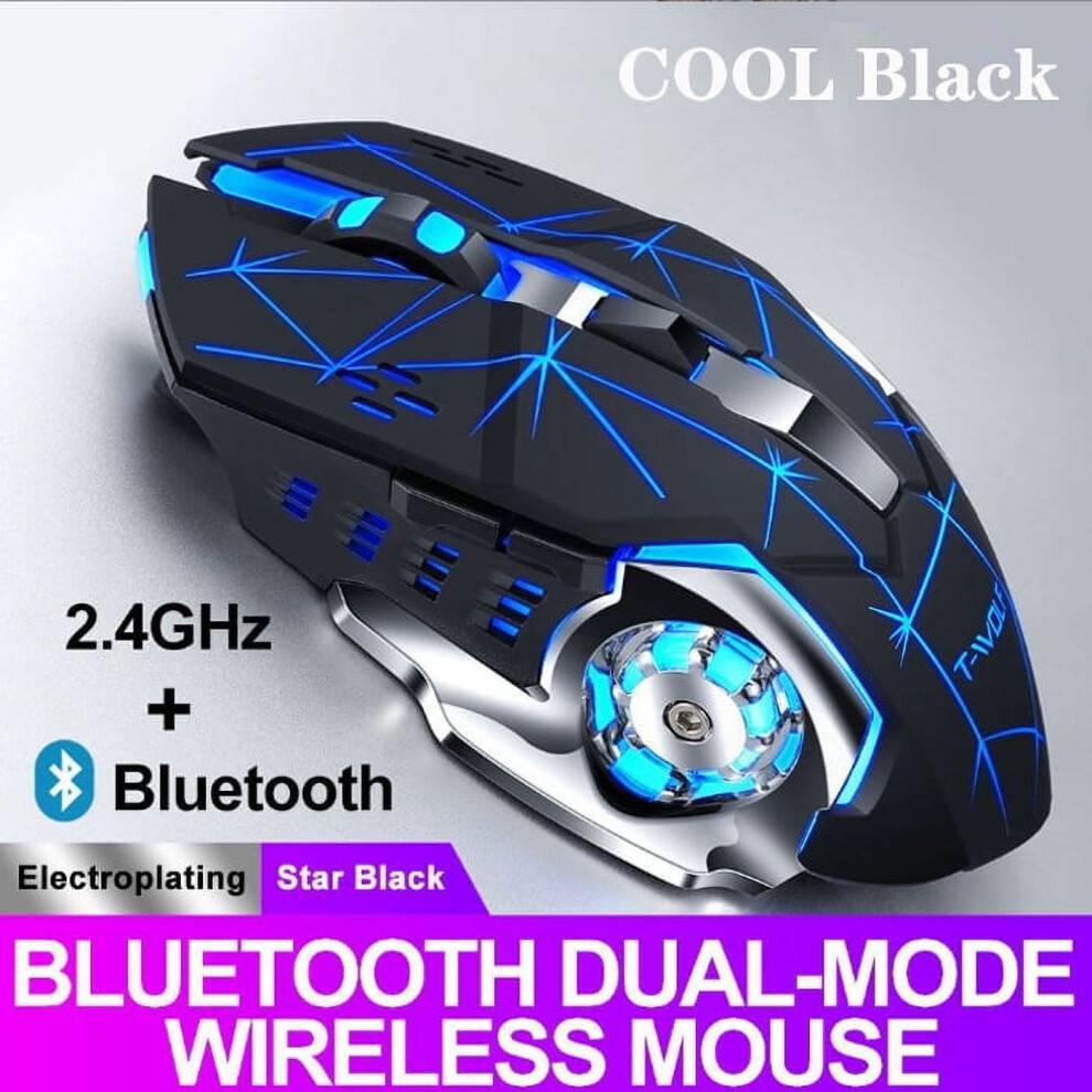 Bluetooth Dual-Mode Wireless Mouse 7-Color LED
