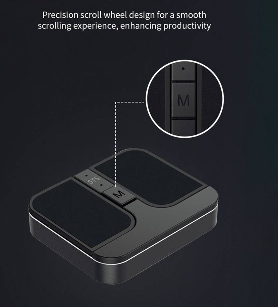 Mini Square Wireless Computer Mouse 3 Mode