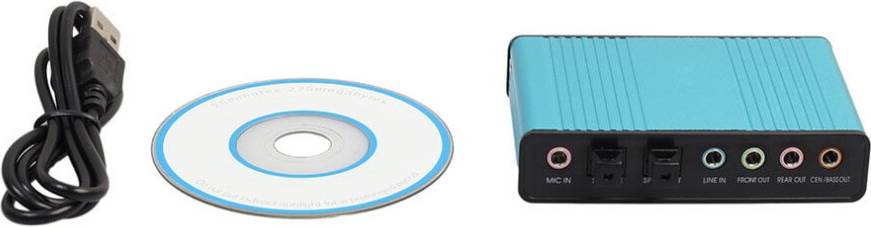 USB 2.0 External 5.1 Channel Sound Card