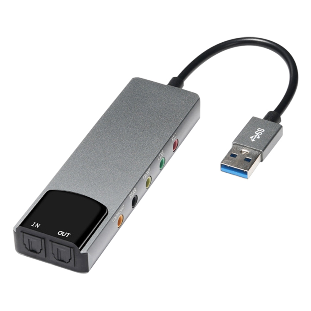 Audio Converter Adapter Notebook Aluminium Sound Card