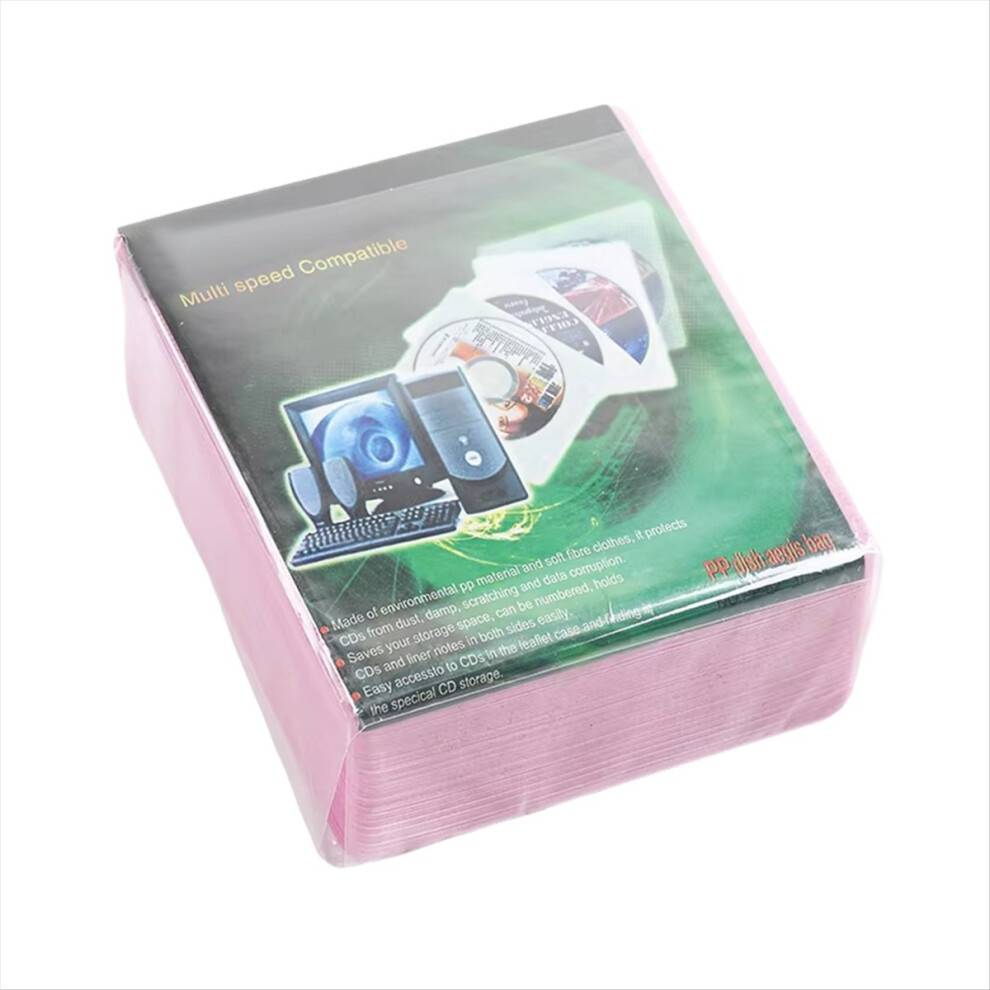 100 Pcs Dual-Sided CD DVD Collection Set