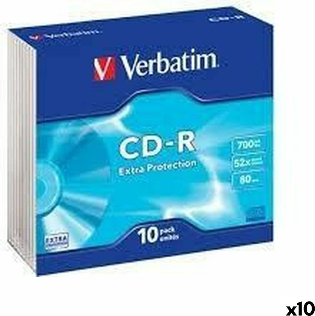 Verbatim CD-R Extra Protection 700 MB 52x 10 Pieces