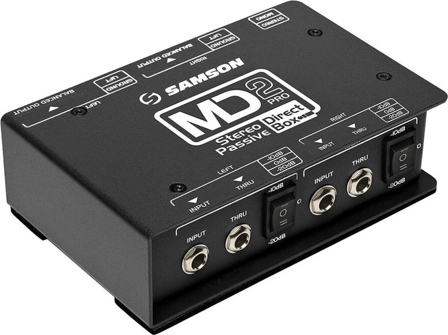 Samson S-Max MD2Pro Stereo Passive Direct Box