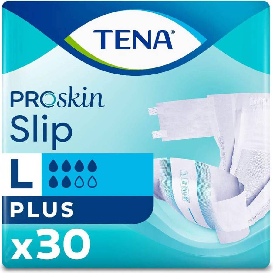TENA ProSkin Incontinence Slip Plus 30 Count 30-pack