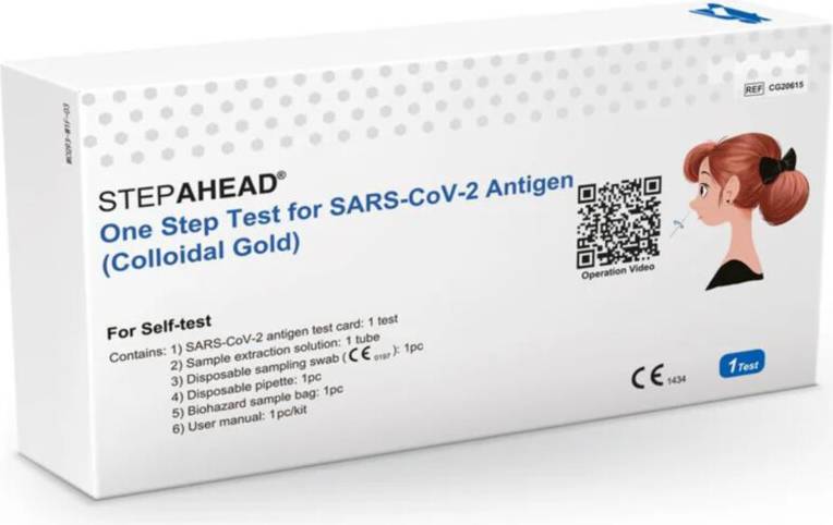 Covid tests Step Ahead Covid 19 Lateral Flow Testing Kit