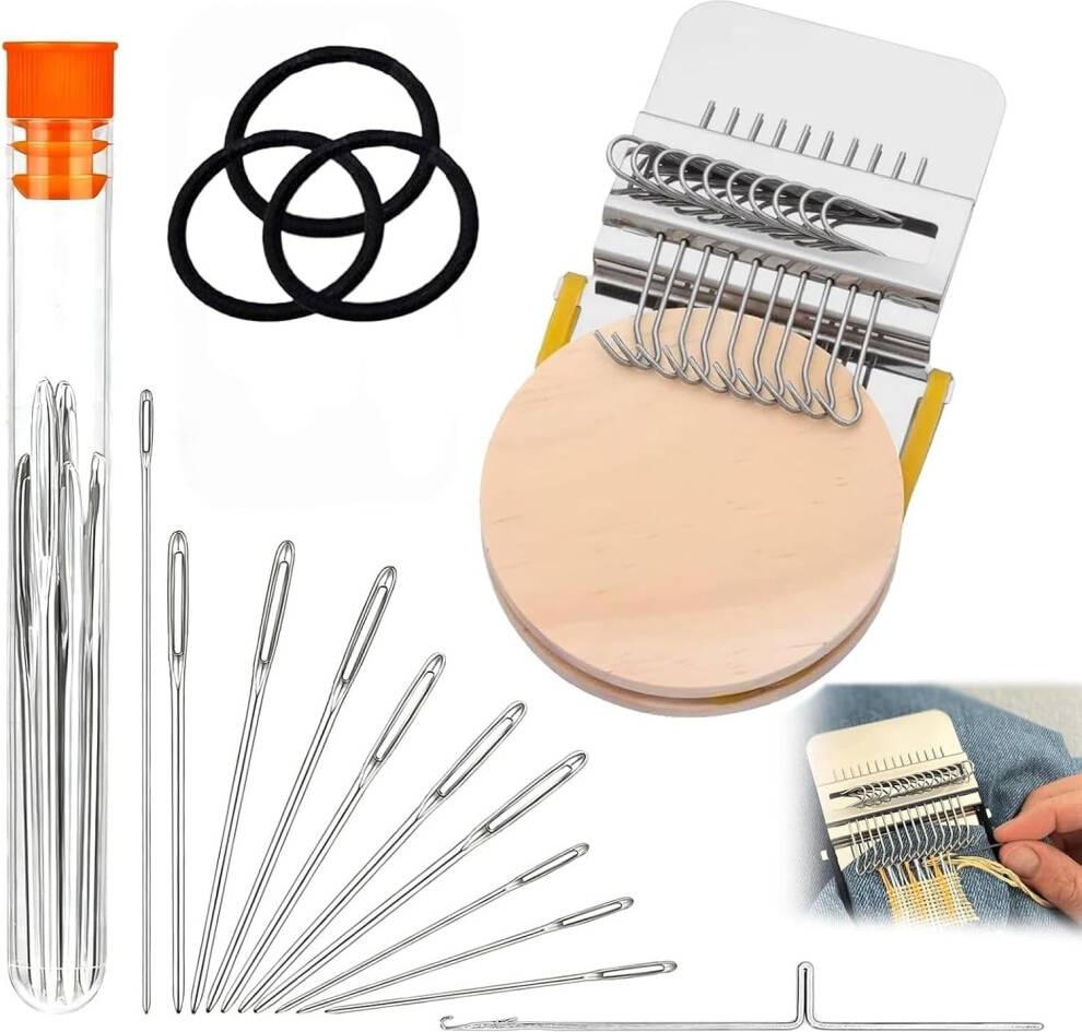Knitting loom Patch Maker Loom Kit Mini Weaving Tool