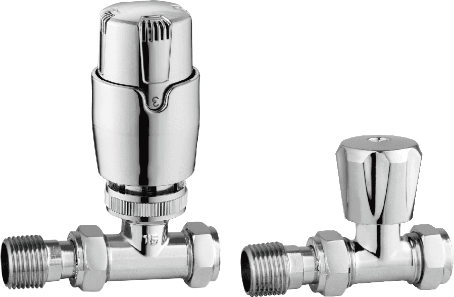 Astini Thermostatic Controlled Chrome Radiator Valves