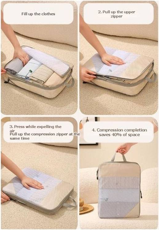 Exogio Expandable Mesh Packing Cubes Set Grey