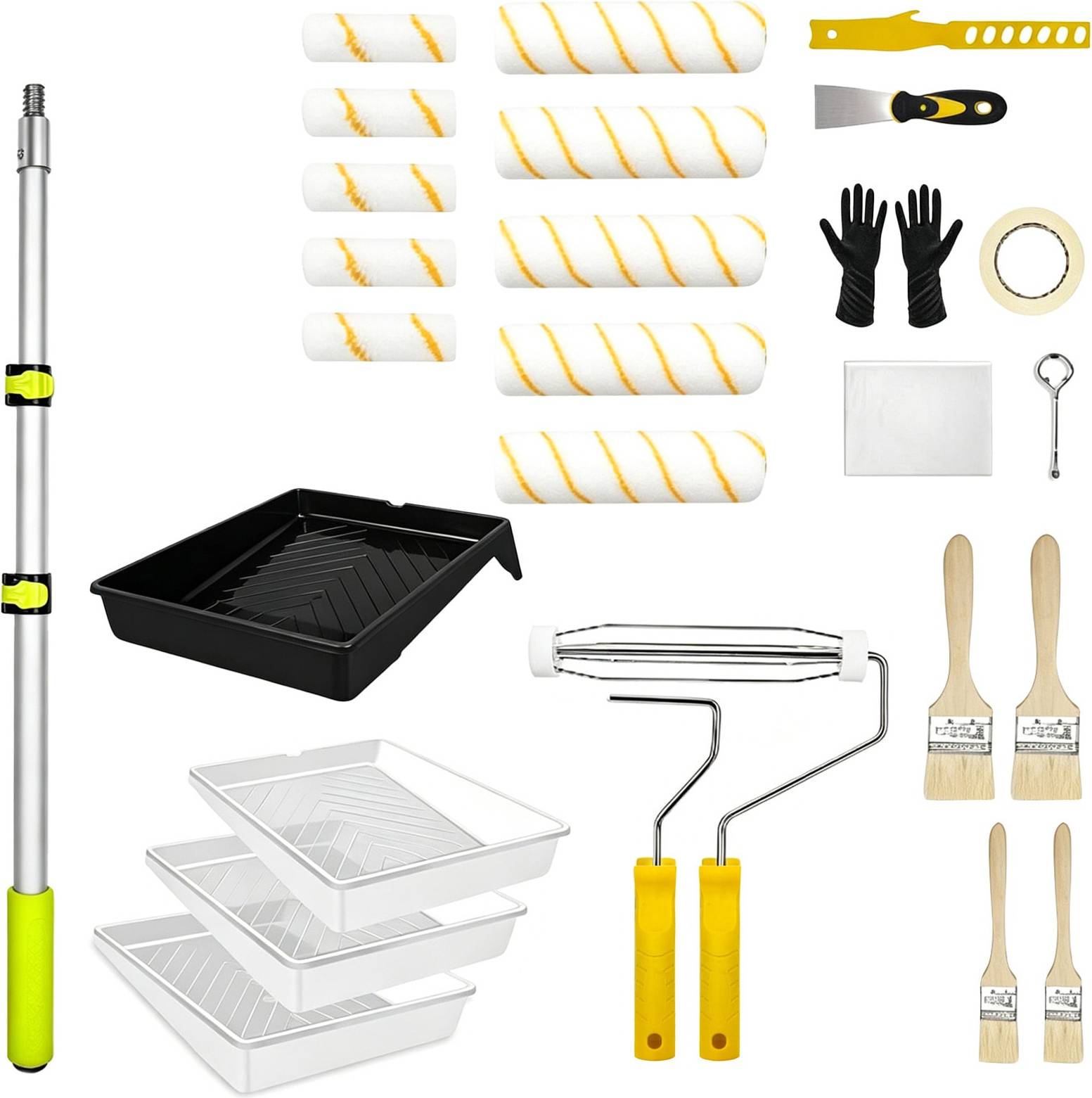 Garvee 27PCS Kit 9 Inch 4 Inch Paint Roller Set
