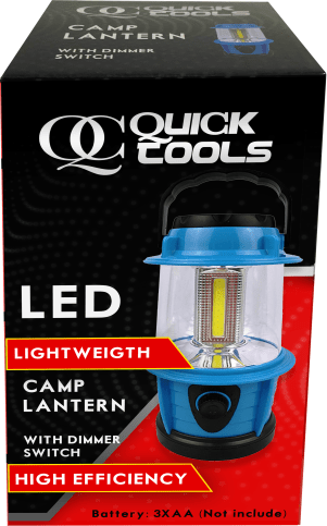 LED Camp Lantern 6 Inch Blue